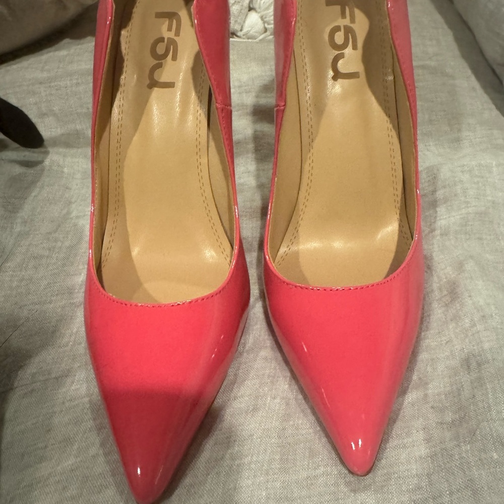 FSJ Vibrant Pink Stiletto Heels